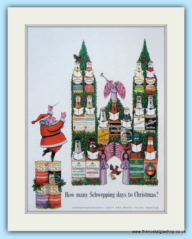 Schweppes Drinks For Christmas 1963 (ref AD5005)