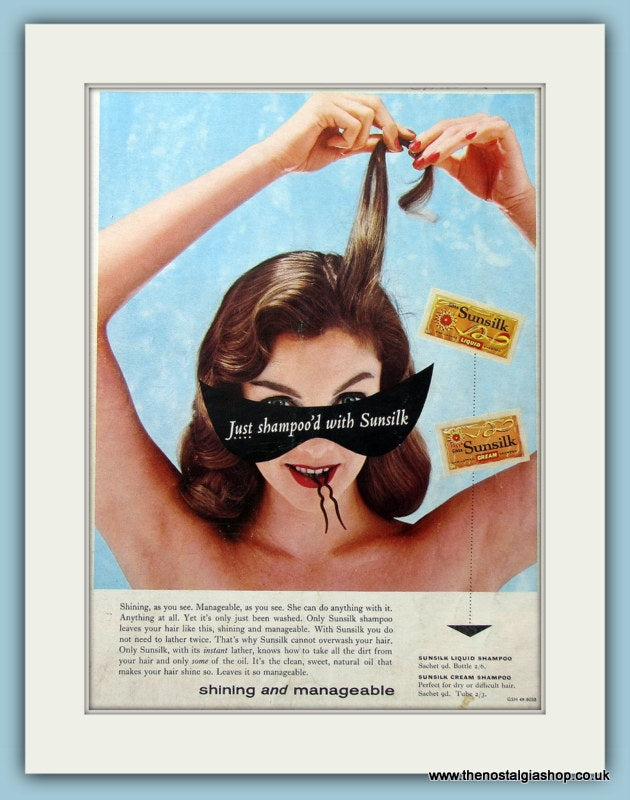Sunsilk Shampoo Original Advert 1970 (ref AD4344)