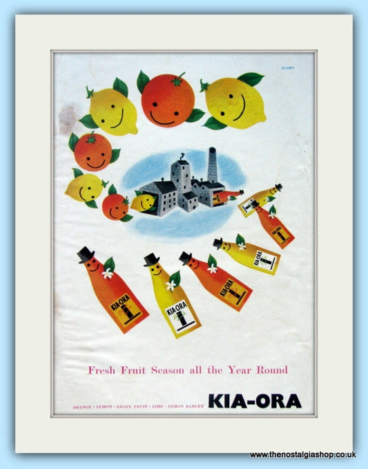 KIA-ORA Original Advert 1950 (ref AD4830)