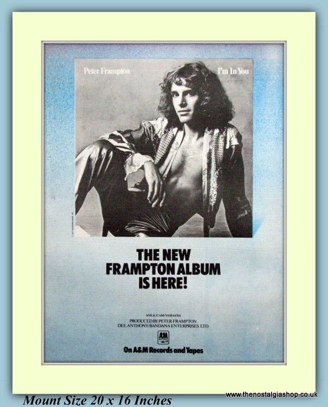Peter Frampton I'm In You Original Advert 1977 (ref AD9258)