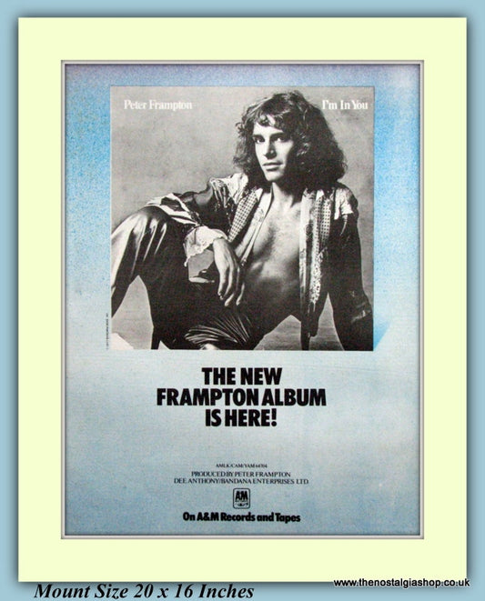Peter Frampton I'm In You Original Advert 1977 (ref AD9258)