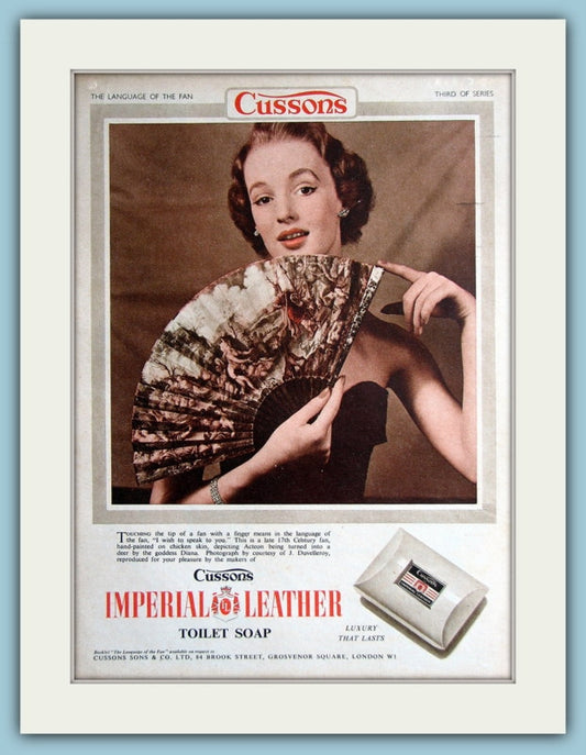 Cussons Imperial Leather Toilet Soap Original Advert 1954 (ref AD3720)