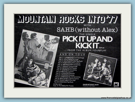 SAHB Without Alex. 1978 Original Advert (ref AD2070)