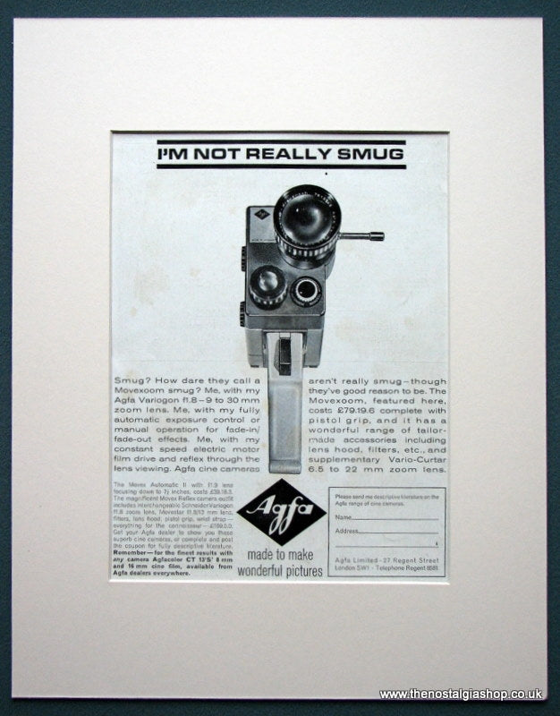 Agfa Camera 1964 Original Advert (ref AD1042)