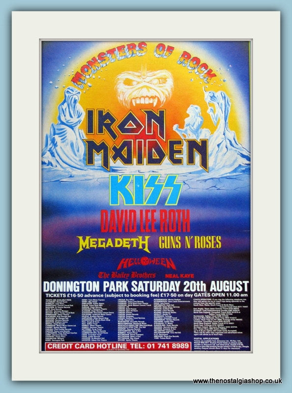 Monsters Of Rock Festival Advert 1988 (ref AD3370)
