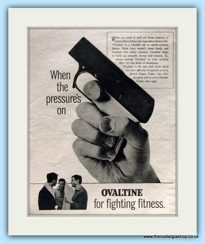 Ovaltine. Original Advert 1964 (ref AD4896)