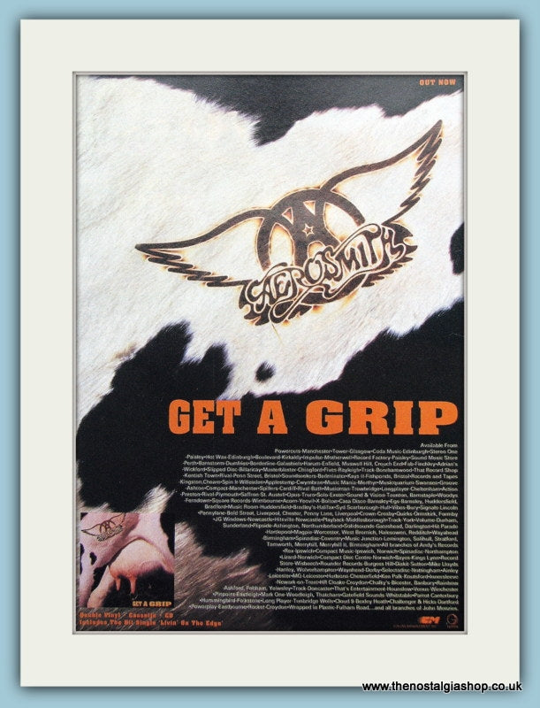 Aerosmith Get A Grip 1993 Original Advert (ref AD3126)