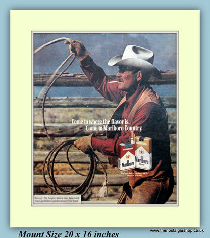 Marlboro Cigarettes Set Of 2 Original Adverts 1978 (ref AD9440)