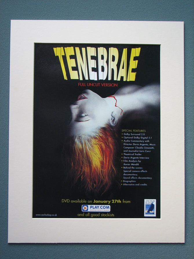 Tenebrae 2003 Original advert (ref AD792)
