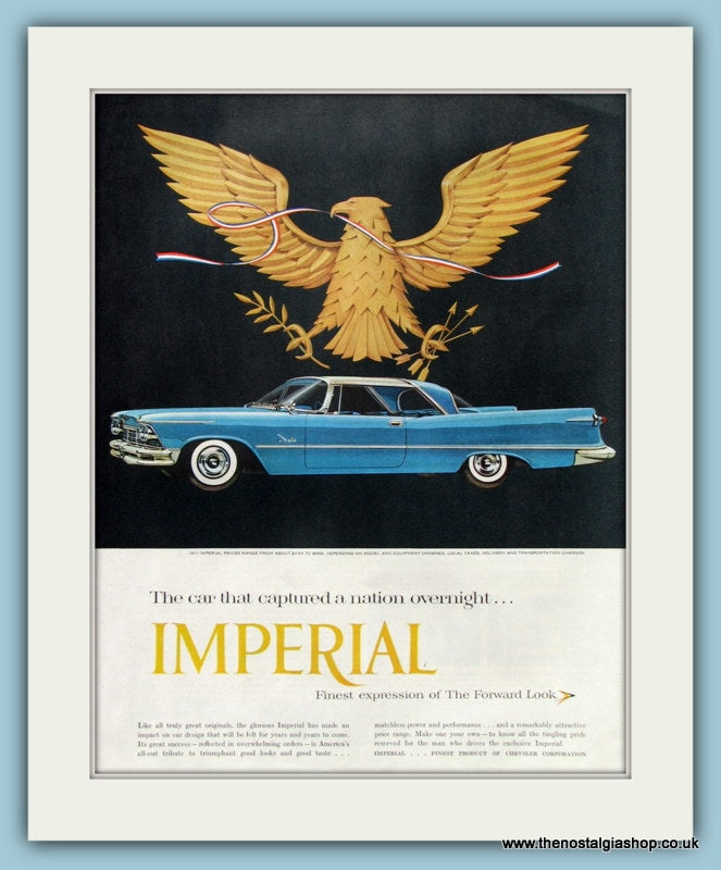 Chrysler Imperial Original Advert 1957 (ref AD8302)