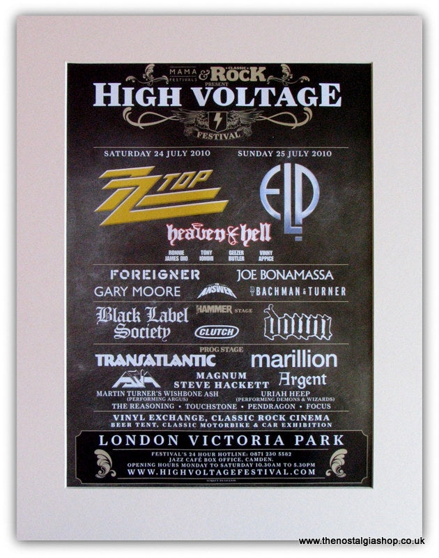 High Voltage Event Advert 2010 (ref AD1846)