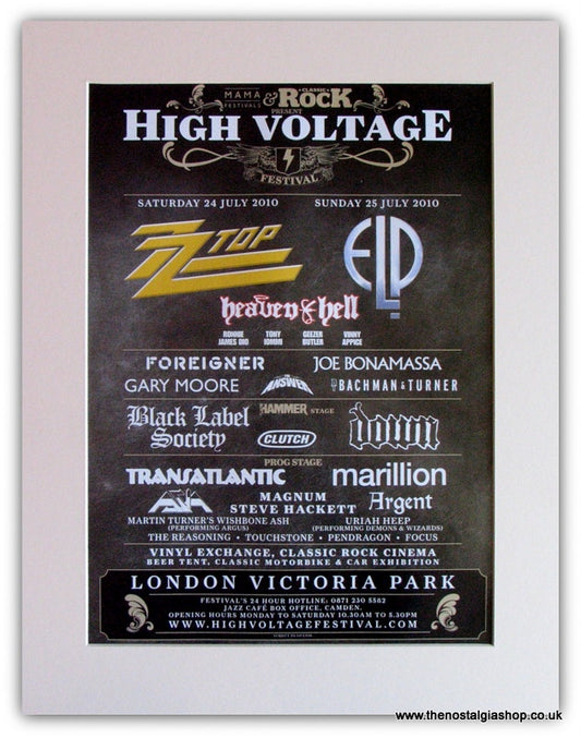 High Voltage Event Advert 2010 (ref AD1846)