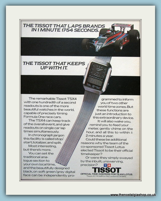 Tissot Watches. Original Advert 1970's (ref AD6125)