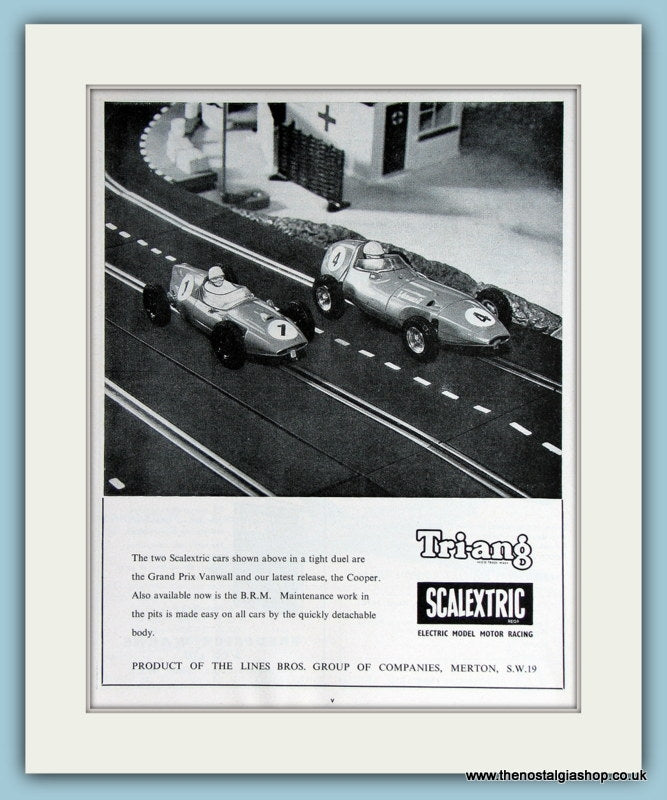 Tri-ang Scalextric Original Advert 1961 (ref AD2810)