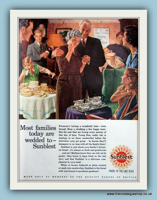 Sunblest Bread Original Advert 1961 (ref AD8075)