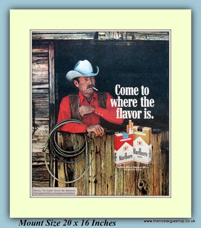 Marlboro Cigarettes Set Of 2 Original Adverts 1978 (ref AD9440)