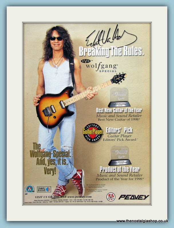Peavey Wolfgang EVH Guitar. Original Advert 1999 (ref AD2353)