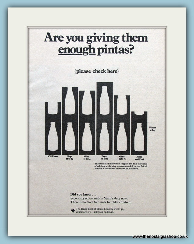 Milk For Children Original Advert 1968 (ref AD3698)