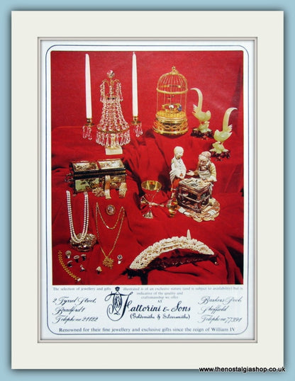 Fattorini & Sons Set Of 2 Original Adverts 1977 & 1978 (ref AD6246)