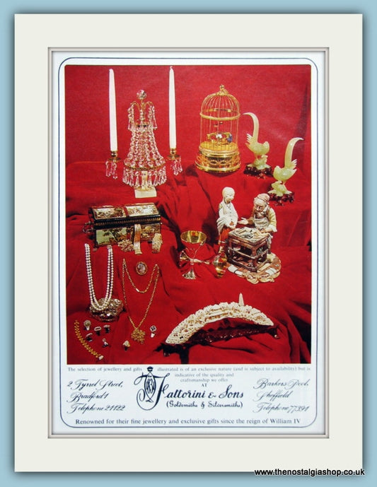 Fattorini & Sons Set Of 2 Original Adverts 1977 & 1978 (ref AD6246)