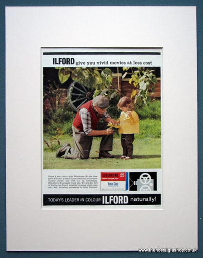 Ilford Colour Film Set Of 3 Original Adverts 1963 (ref AD1078)