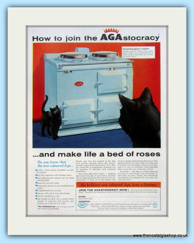 AGA Cooker. Original Advert 1957 (ref AD4757)