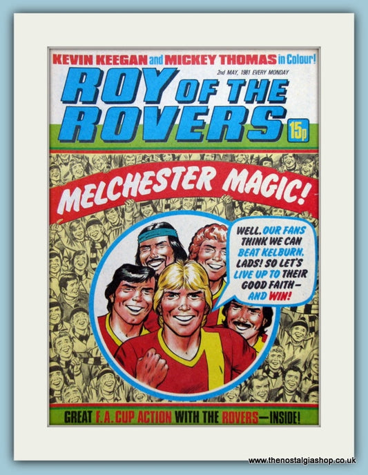Roy Of The Rovers Lot Of 3 Original Covers 1981 (ref AD2994)