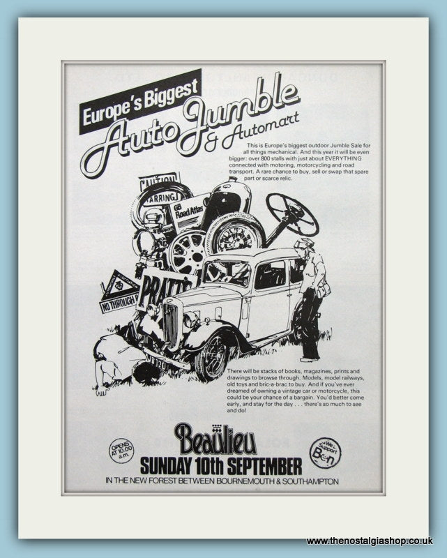 Beaulieu Autojumble Event 1978. Original Advert (ref AD2030)