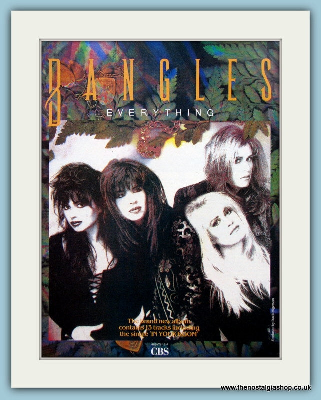Bangles Everything 1988 Original Music Advert (ref AD3441)