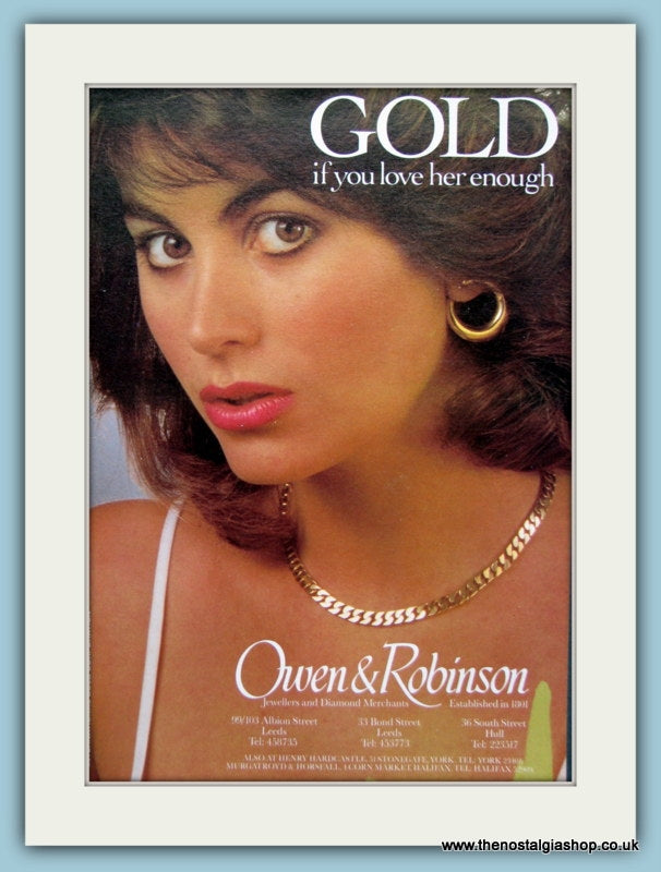 Owen & Robinson Original Advert 1983 ( AD6201)