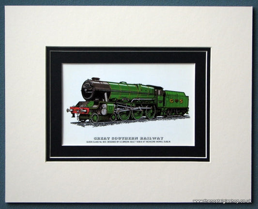 Great Southern Railway Queen Class No: 800 Mounted Print (ref SP65)