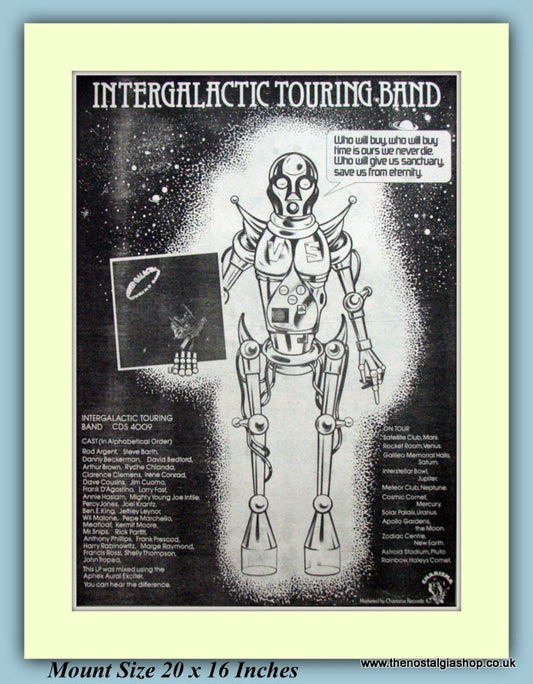 Intergalactic Touring Band Original Advert 1977 (ref AD9297)
