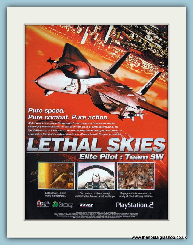 Lethal Skies Computer Game Original Advert 2002 (ref AD3999)