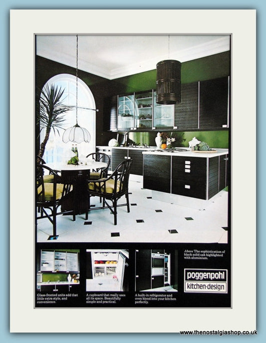 Poggenpohl Kitchen Furniture Original Advert 1975 (ref AD2763)