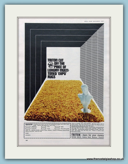 Triton Luxury Rug. Original Advert 1967 (ref AD2542)