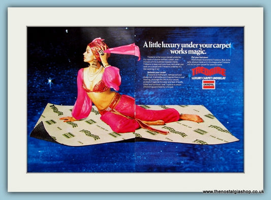 Tredaire Carpet Underlay Original Advert 1975 (ref AD2556)
