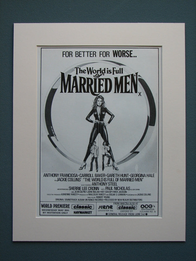 The World is Full of Married Men 1979 Original advert (ref AD556)