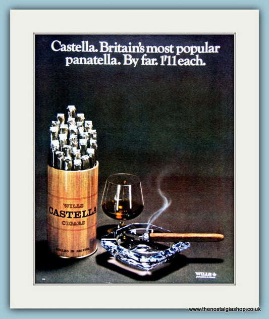Wills Castella Cigars. Original Advert 1968 (ref AD6047)
