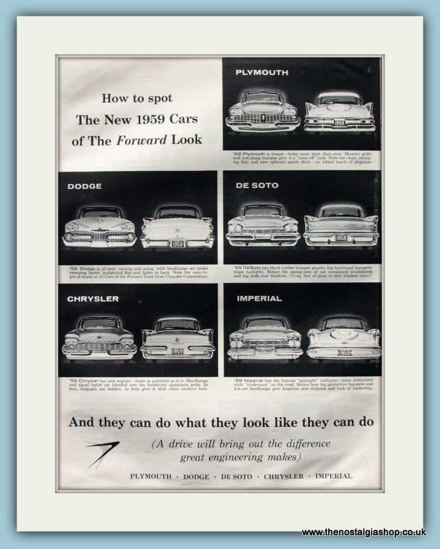 Car Range 1959 Original Advert (ref AD8208)