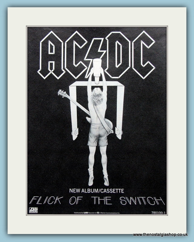 AC DC Flick Of The Switch, Original Advert 1983 (ref AD3104)