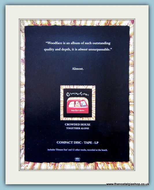 Crowded House Together Alone Original Music Advert 1993 (ref AD3774)