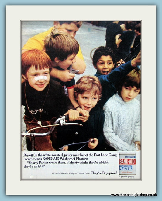 Johnson n Johnson Band Aid Plasters Original Advert 1970 (ref AD4548)