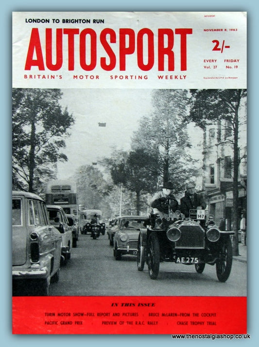 Autosport Magazine November 8th 1963 (ref m4)