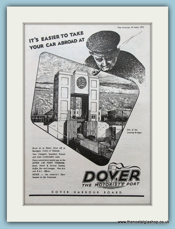 Dover Harbour Original Advert 1955 (ref AD2315)