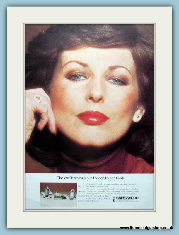 Greenwoods Jewellers Original Advert 1977 (ref AD6242)