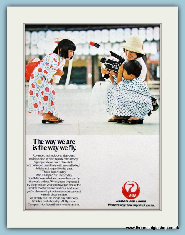 Japan Airlines Original Advert 1978 (ref AD2190)