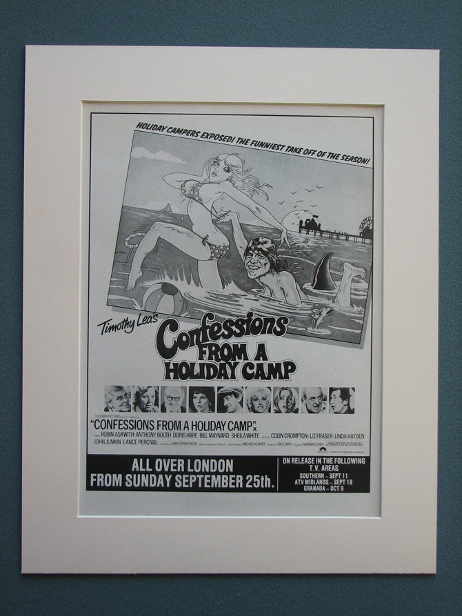 Confessions From A Holiday Camp 1977 Original advert (ref AD715)