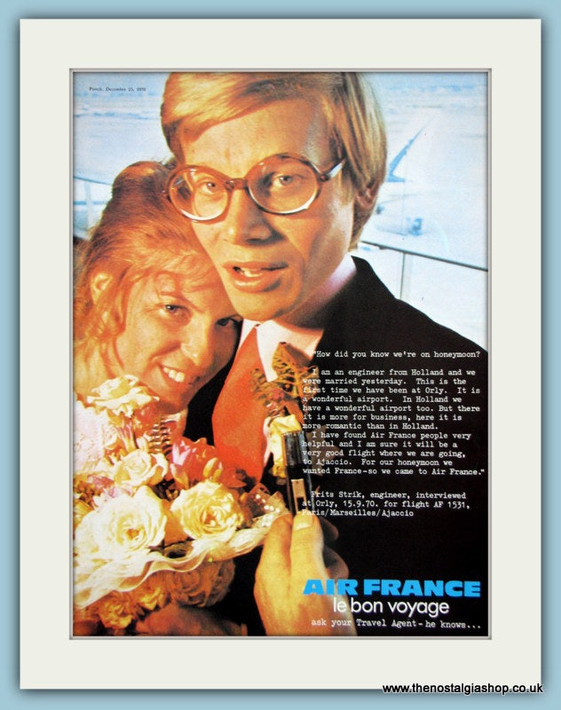 Air France original Advert 1970 (ref AD2149)