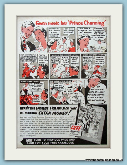 Littlewoods Catalogue Original Advert 1955 (ref AD4555)