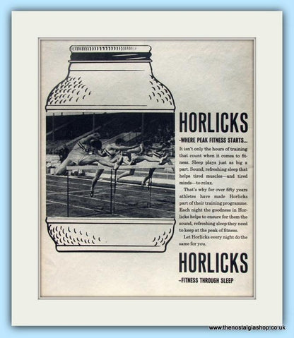 Horlicks. Set of 3 Original Adverts 1960s (ref AD4906)